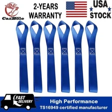 6 Pack Soft Loop Tie Down Straps 1,500 Load Capacity 4,500 Lbs Breaking Strength