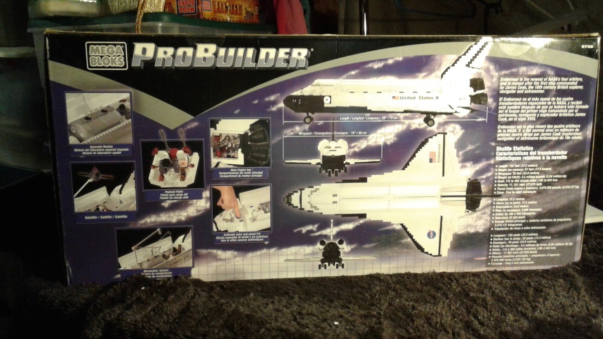 MEGA BLOKS 9736 PROBUILDER SPACE SHUTTLE NIB FS RARE | eBay