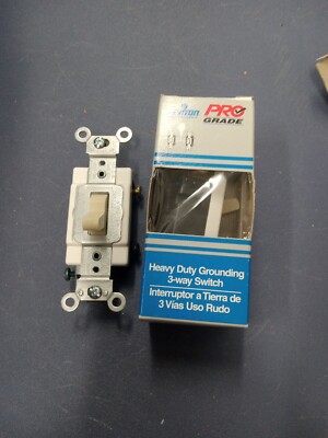 Leviton Pro Grade CS320-2IS 3-Way  Heavy Duty Grounding Switch  120V-277V Ivory