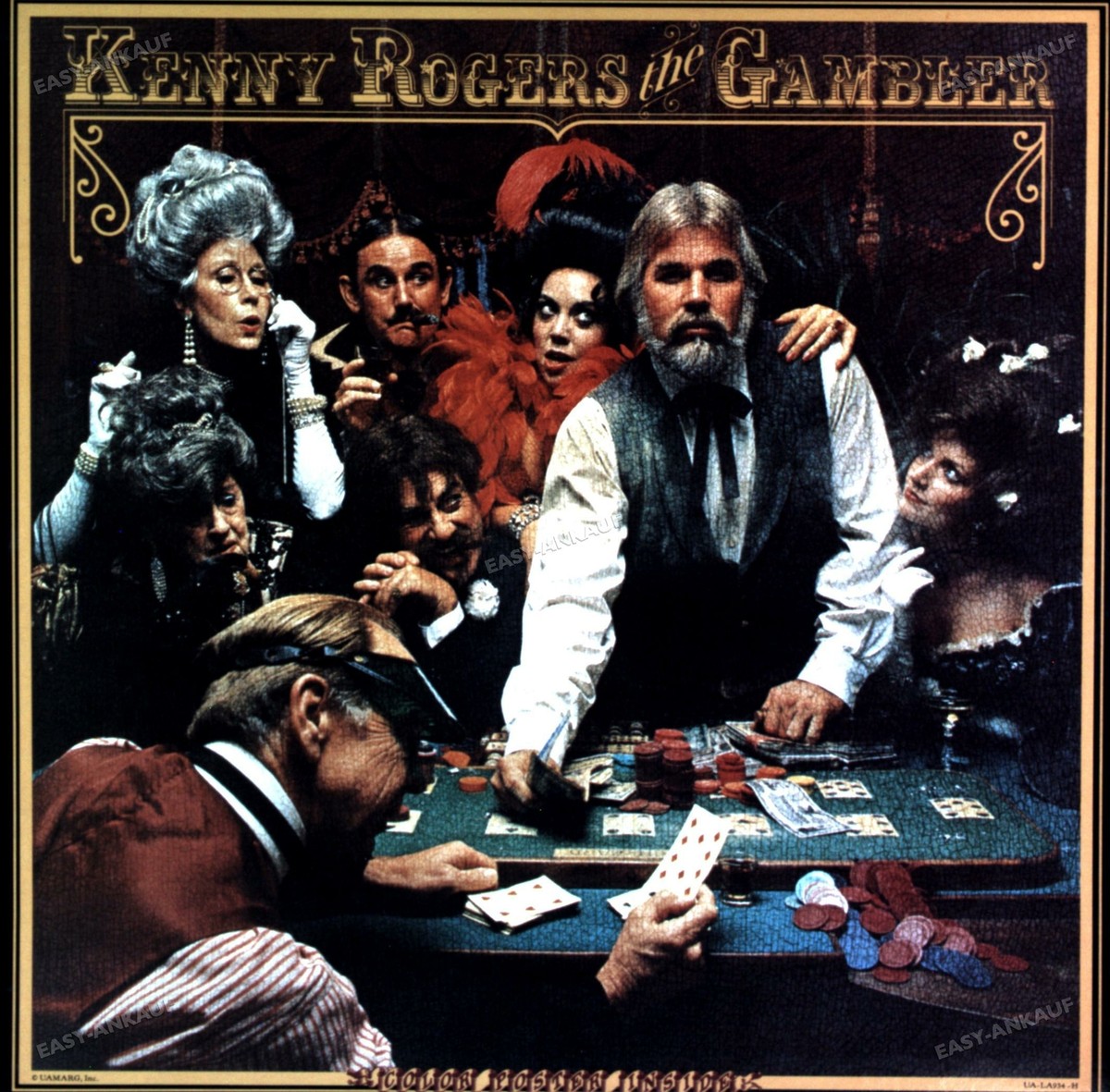 Kenny Rogers - The Gambler LP + Poster (VG+/VG+) ' | eBay