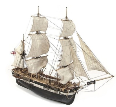 Occre HMS Terror 1:65 Maßstab Modellschiffskit Doppelplanke auf Rahmen Modell 12004