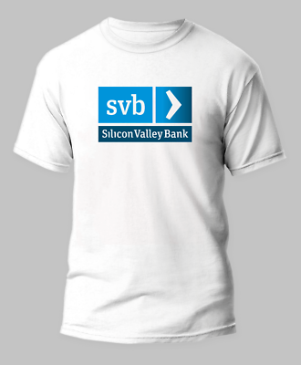 #ad SVB Silicon Valley Bank White 50 50 T Shirt Sizes S XL $14.99