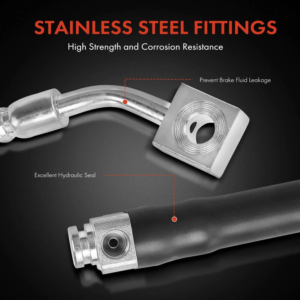 2x Manguera hidráulica de freno delantera derecha y derecha para Ford Explorer 2011 2012 2013 2014 2015 Foto 4 de 4