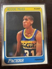 1988 Fleer #57 Reggie Miller Rookie Card Indiana Pacers RC Nice Sharp . rookie card picture