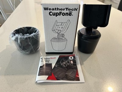 WeatherTech CupFone with Extension Adjustable Cup Holder Cell Phone Mount Black