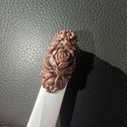 Vintage Brown Rose Ring Size 4.5 This is an Exceptional Piece! Costume Jewelry