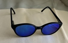 REVO JUNIOR MATTE BLACK ROUND SUNGLASSES MADE IN FRANCE
