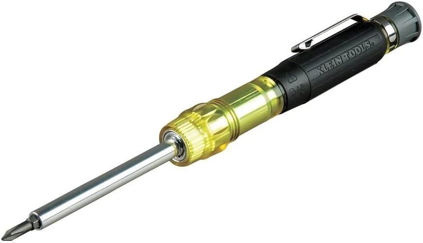 Klein Tools 32614 Precision Multi-Bit Screwdriver with Anodized Aluminum Barrel - Image 3 of 4
