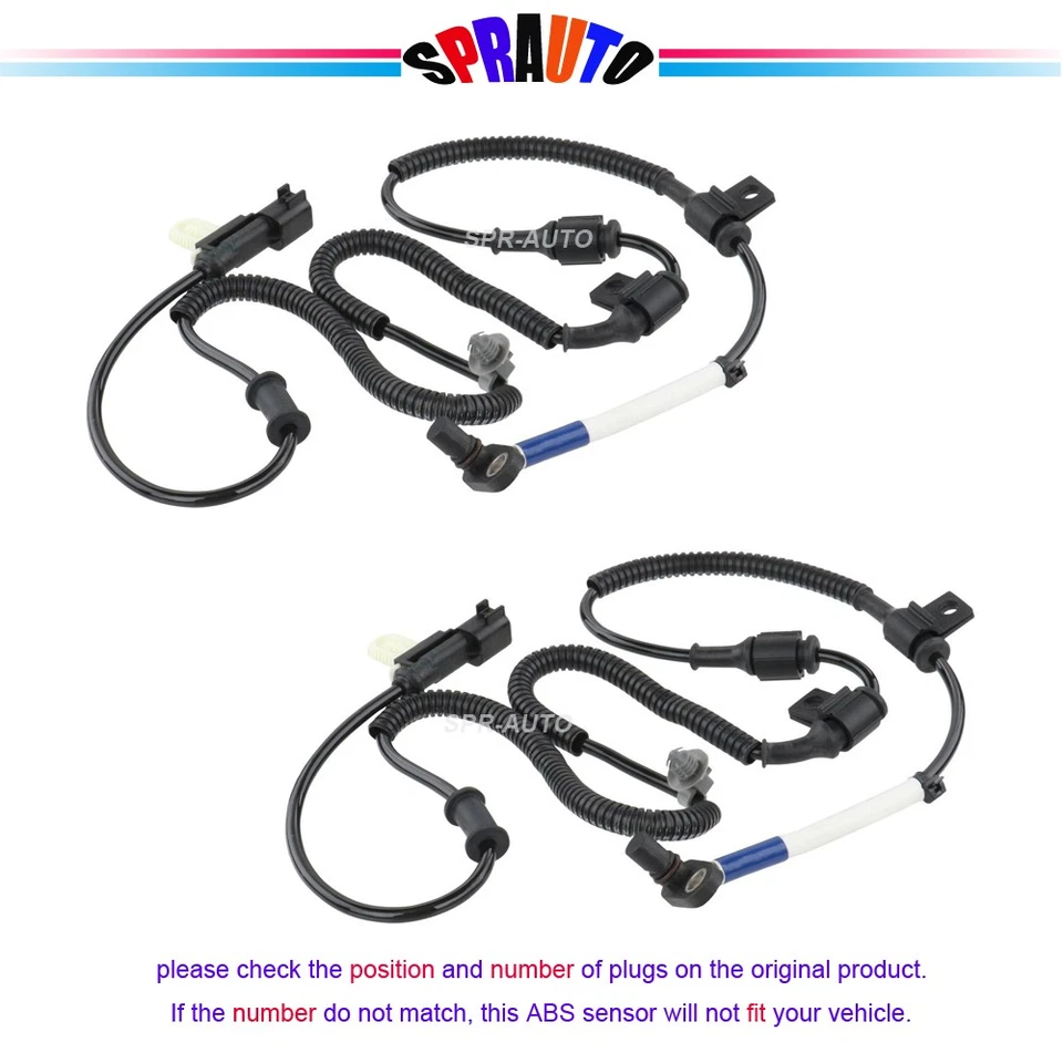 2 ABS Wheel Speed Sensor Front LHRH For Ford F-250 350 Super Duty 13-16 BRAB365 - Image 2 of 4