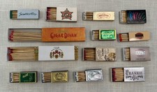 Lot of 14 Vintage Unique Retro Matchboxes Cig...