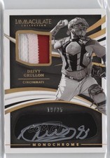 2021 Immaculate Monochrome Relics Jersey Gold 19/25 Deivy Grullon Auto jg5