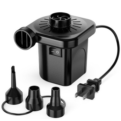 Electric Air Pump for InflatablesPortable Quick-Fill Air Pump with 3 Nozzles11