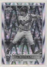 2022 Topps Chrome Sonic Black & White RayWave Refractor Kyle Schwarber #110 ut4