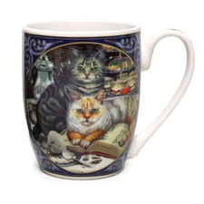 Lisa Parker - Brewed Prophecies Cat - Porcelain Mug - 300ml - Brand New & Boxed