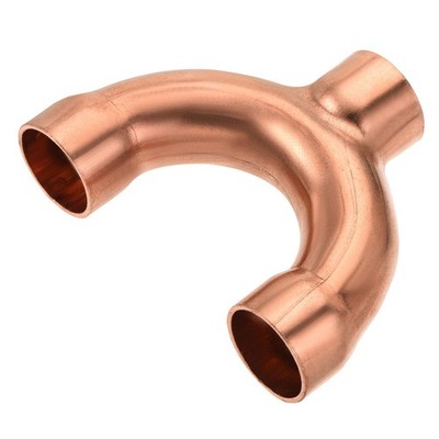 Tee Y Type Copper Fitting Welding Joint 3/4 Inch ID for HVAC