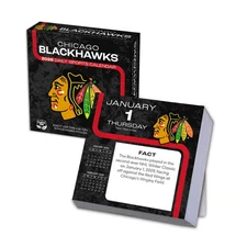 Turner Licensing,  NHL Chicago Blackhawks 2026 Desk Calendar, 5.38'' X 5.38'', 1
