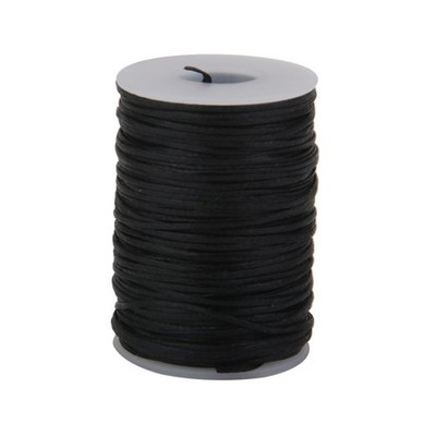 70 Meter Flat Line Wachsfaden Für Lederhandwerk 1,2 Mm Schwarz