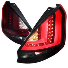 Spec-D Tuning LT-FST115RGLED-TM LED Tail Lights for 11 to 12 Ford Fiesta- Red...