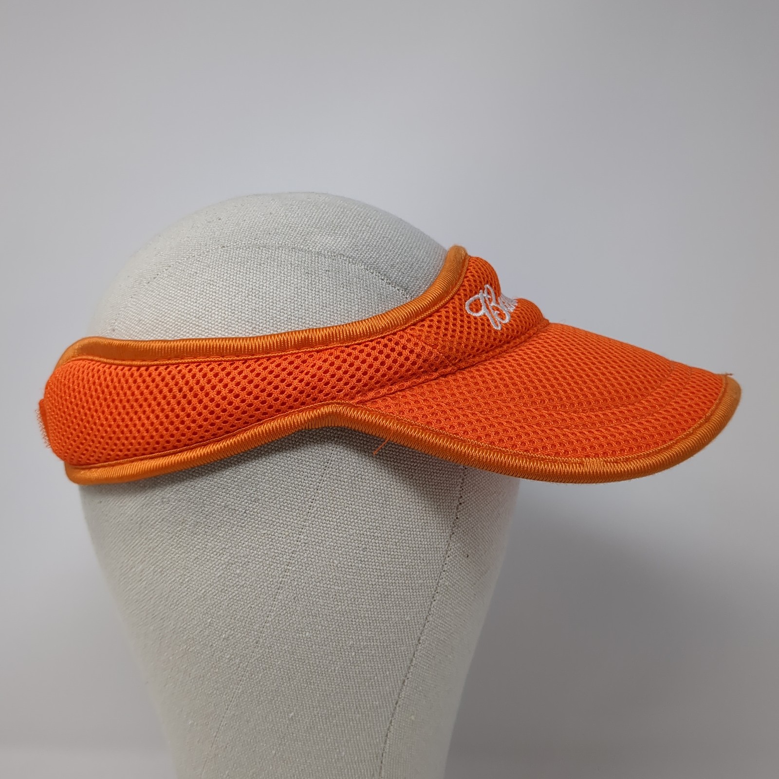 Budweiser Strapback Visor Hat Orange One Size Emb… - image 5