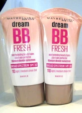 Maybelline Dream BB Fresh 110 Light / Medium Sheer Tint SPF 30 PACK of 2