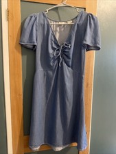 Levi  s XS Denim Dress - V-Neck Mini CUTE