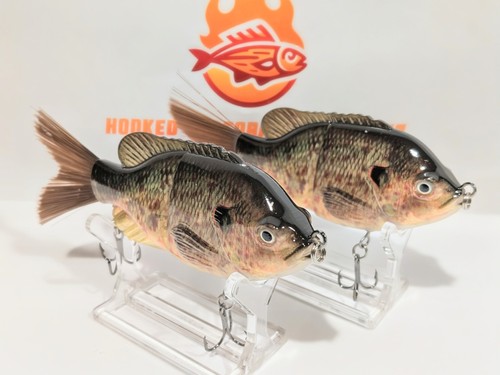 HPF 120 Swimbait Snodato Affondante – Sunfish Glide Bait 3 Pezzi Per Black Bass E Luccio