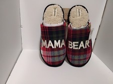 Dearfoam Mama Bear Womens Slippers Memory Foam Size M 7-8 