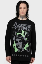Warner Adventure Time Evil Magic Long Sleeve T Long Sleeve Shirt Womens Black