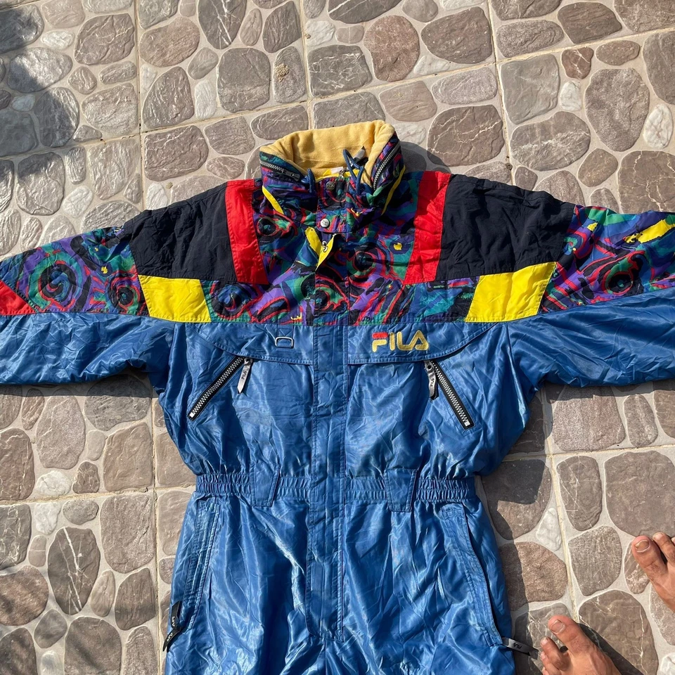Traje de esquí vintage Fila Italia Team retro multicolor (talla EE. UU.: XL) Foto 4 de 4