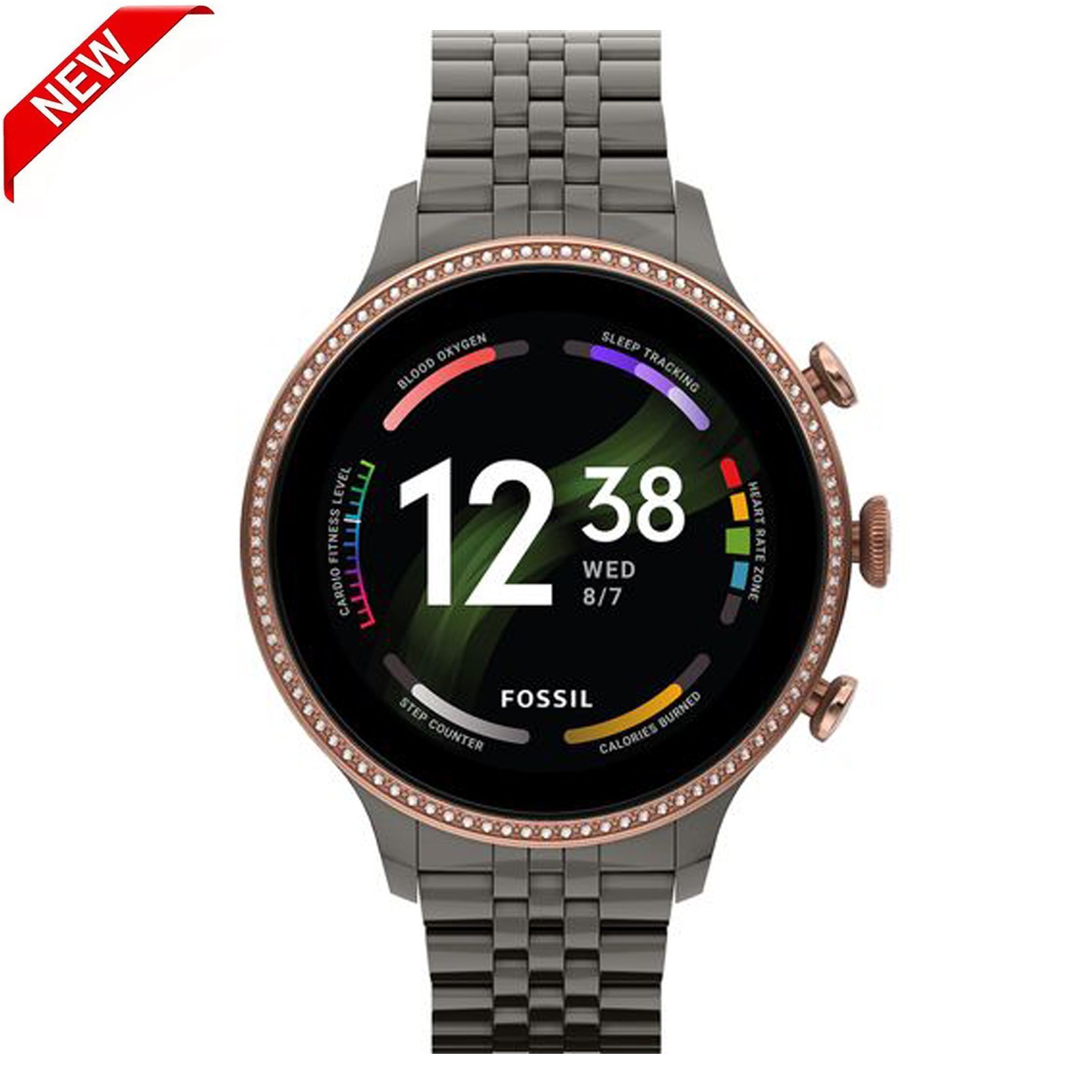 FOSSIL Gen 6 FTW6078 Smart Watch with Google Assistant - Gunmetal Grey Universal