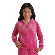 Limited Too Girls Velour Jacket Size M 10 Pink