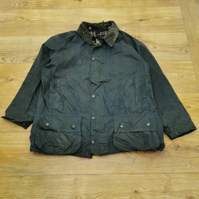 Barbour Wachsjacke Herren XL Blau Country Outdoor Regenmantel