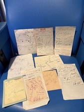 30 + Mixed Hand Signed Autograph Lots 1930's+ No Modern 32+ Autos See Images
