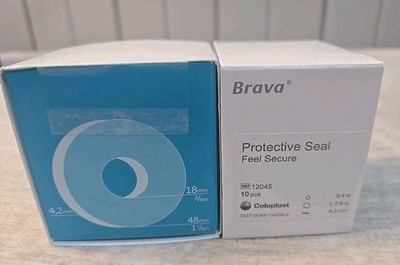 Coloplast Brava Protective Seal #12045 Ostomy Barrier Ring 10 Pcs Sailed 2 Boxes
