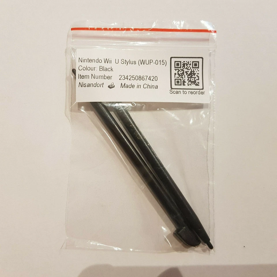 2x Nintendo Wii U Stylus Black 🕹 (WUP-015) - free postage - Australian seller - image 2 of 2