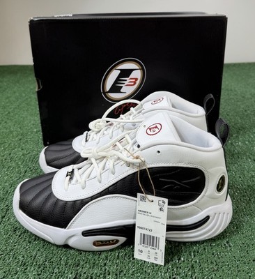 2024 Reebok The Answer III 3 White Black 100074722 Allen Iverson Mens US Size 10