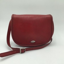 The Bridge Borsa a Tracolla rosso Vintage 1990 Italian Leather Bag Crossbody