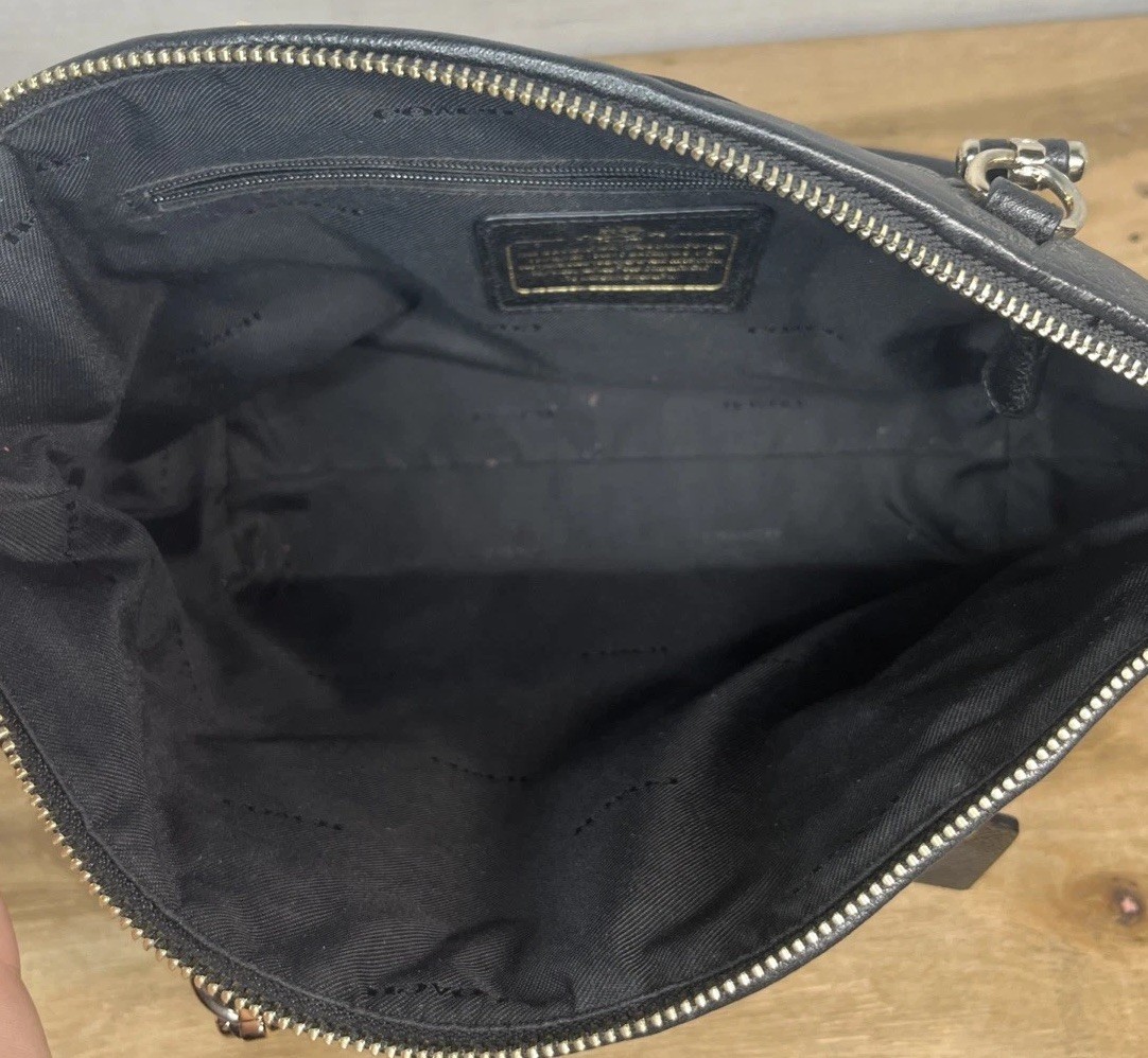 Coach Prairie Patchwork Black Leather Satchel Pur… - image 11