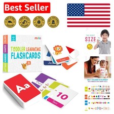 Engaging Toddler Flash Cards for Alphabet Exploration - 64 Double-Sided Cards