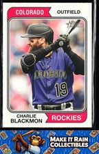 Charlie Blackmon 2023 Topps Heritage #357 Colorado Rockies Baseball