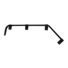 United Pacific 10672 Mud Flap Hanger, Black Angled, No Coil