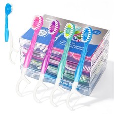 48 Pack Mini Disposable Toothbrushes, 5-in-1 Prepasted Travel Toothbrush with...