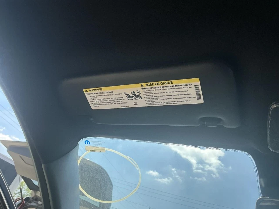 Driver Sun Visor Black 2 Door Without Illumination Fits 12-17 FIAT 500 833829 - Image 2 of 4