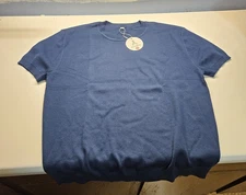 Anrabess Short Sleeve Blue Shirt Size 2XL