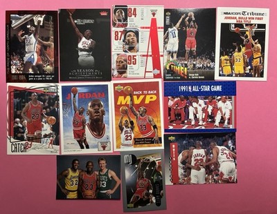 MICHAEL JORDAN BULLS Different Cards, stickers (12) FREE SHIPPING
