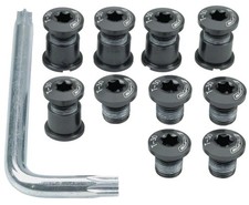 Full Speed Ahead Torx T-30 Alloy Mountain Chainring Nut/Bolt Set wiith tool: