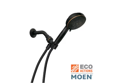 #ad #ad Moen HydroEnergetix 8 Spray Wall Mount Handheld Shower Head 1.75 GPM 200H0BRB $39.90