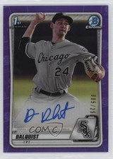2020 Bowman Chrome Prospect Purple Refractor /250 Andrew Dalquist Auto 12i0