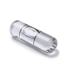 Glass Vial Spirit Bubble Level No Nib White 25mm x 8mm (63/64x 5/16 in)
