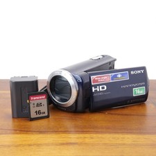 Sony Handycam HDR-CX260V Digital Camcorder Video Camera Blue Tested No Charger